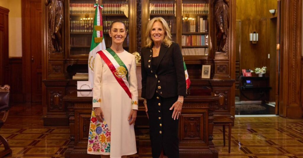 Claudia Sheinbaum y Jill Biden