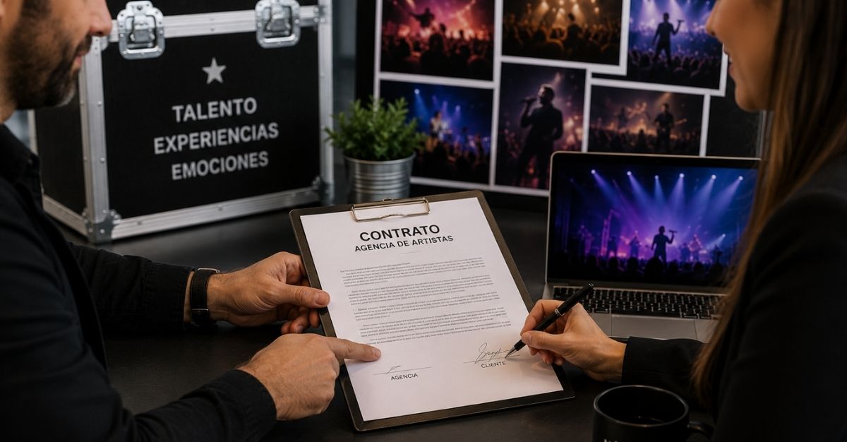 contratación de artistas