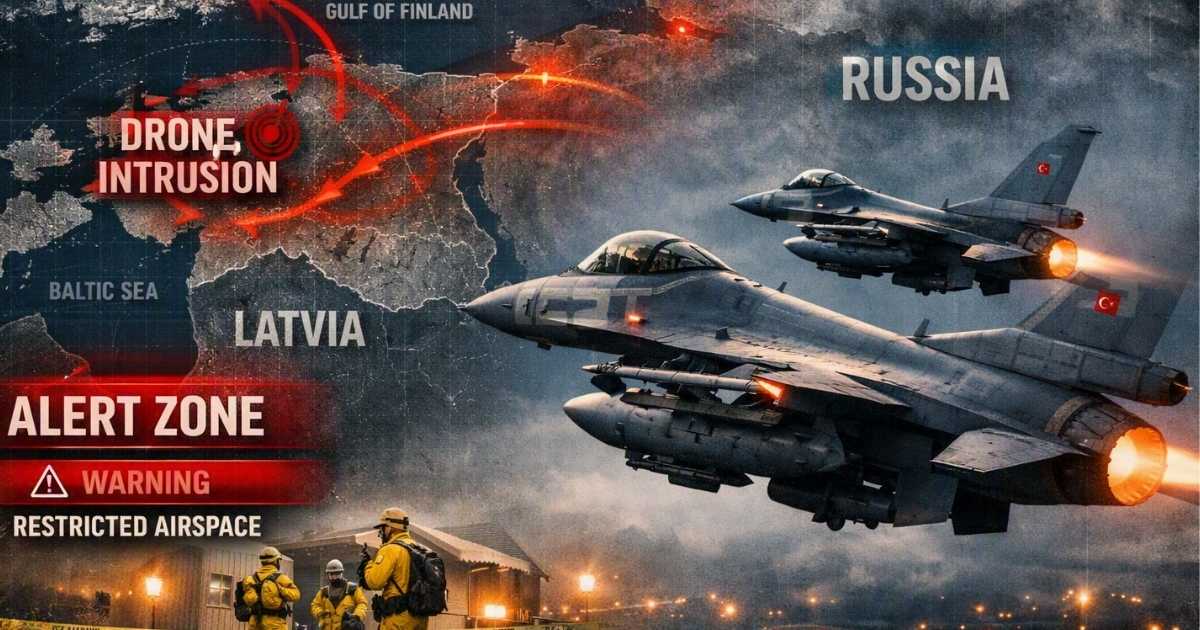 incursión de drones en Estonia